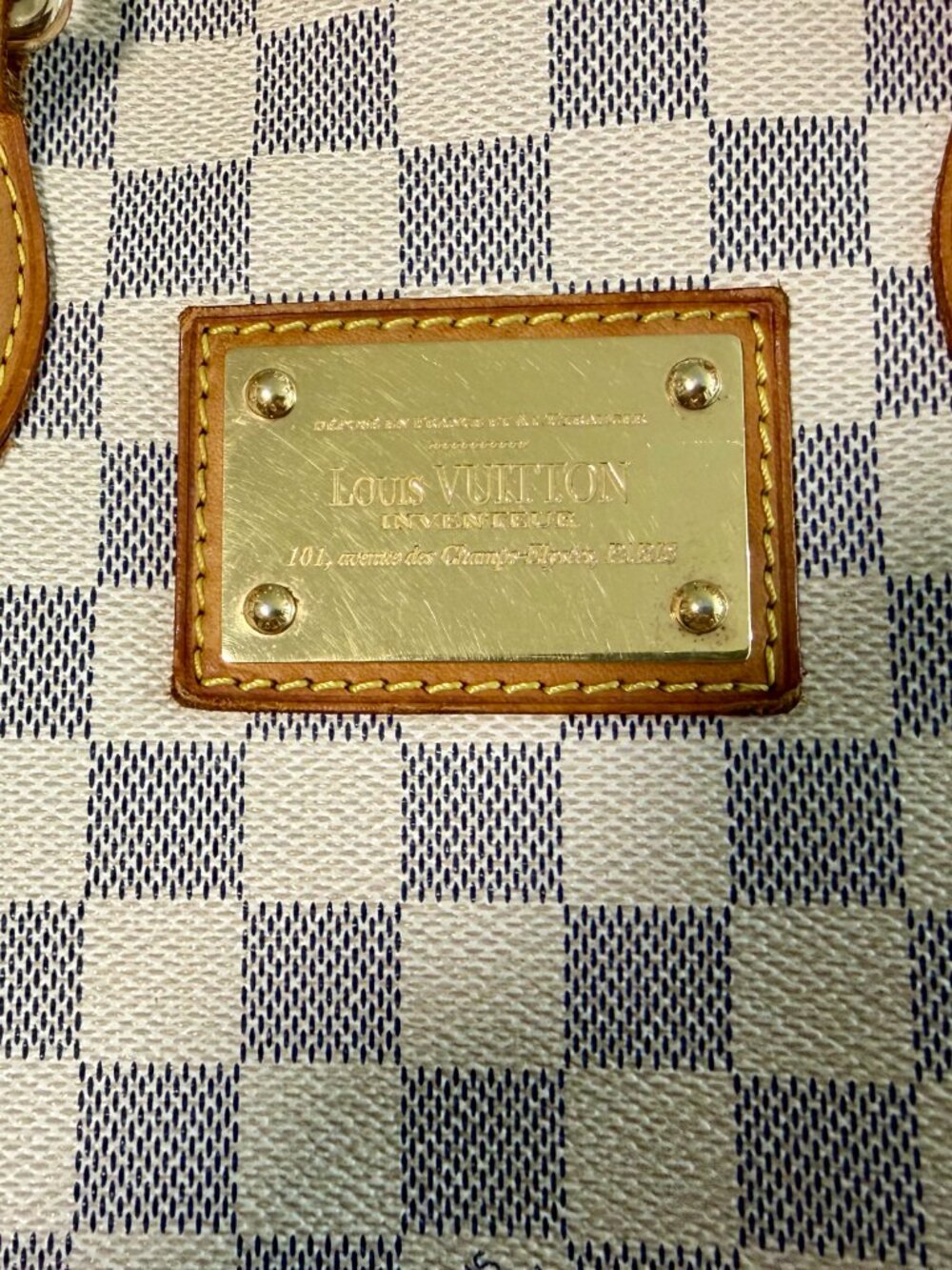 Louis Vuitton Hampstead PM Damier Azur Tote Bag | CheckCheck COA Included - Picture 3 of 16